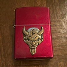 Zippo El Diablo Candy Apple Red Dec. 2007. picture