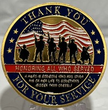 * 100 Pieces Thank You Veteran for Your Service”Military Challenge Coin Honoring picture