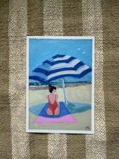 Beach Girl Sticker Waterproof Vinyl Decal Coastal Summer Art Laptop Sticker picture