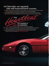 1989 CHEVROLET CORVETTE 2-page print  advertisement picture