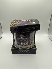 Zippo F1 Formula One US Grand Prix Sep 24 2000 Oil Lighter with Tin Case Unused picture