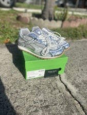 Bottega Veneta Orbit Sneakers Silver/White, Size 11 US 45 EU picture