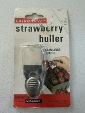 Vintage 1982 Fairgrove Strawberry Huller Stainless Steel Made USA Kitchen Gadget picture