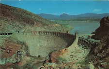 Postcard AZ: Roosevelt Dam on Apache Trail, Arizona Posted 1974 picture