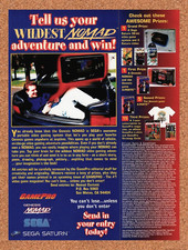 1995 Sega Nomad Wildest Nomad Adventure Context Original Ad / Retro Wall Art v2 picture