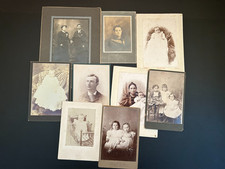 Antique Cabinet Cards. Lot of 9. Collector's Estate lot. picture