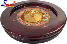 Deluxe Roulette Wheel Set 20Inch Casino Grade High Glossy Roulette Game Set picture
