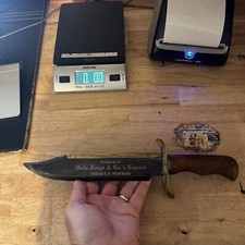 Wells Fargo Official U.S. Mail Knife Bowie Award Brass Letter Opener Blemish USA picture