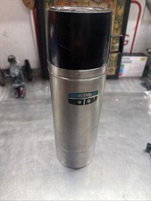 Vintage Thermos Stainless Steel Vacuum Bottle 1 Qt USA 2464S w Cup picture