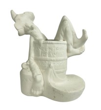 Hillbilly Funny Drunk Man Asleep in Mountain Dew Moonshine Ceramic UNPAINTED picture
