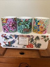 NEW Johnny Was Floral Votive Candle Trio - White with Botanical Box picture