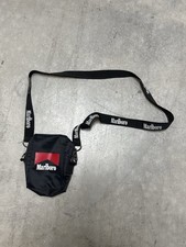 Vintage Marlboro Mini Crossbody CAMERA Bag Black Nylon 90s Promo CIGARETTE picture