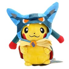 Mega Lucario Pikachu Plush Poncho Pokemon 20CM picture