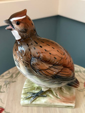 Bob-White JSC American  Bird Porcelain Figurine Collection - Vintage #127 picture
