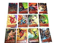 1996 FLEER DC OUTBURST MAXIMUM FIREPOWER EMBOSSED INSERT FOIL 20 CARD SET BATMAN picture
