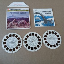 Vintage View Master Prehistoric Animals Dinosaurs 3 Reels & Book picture
