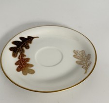 Vintage Noritake China  Saucers. Acorn Gold Trim Set of 5 Made in Japan picture