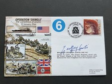 1994 WWII ‘Operation Shingle’ Cover Signed By BRIGADIER GEOFFREY CURTIS OBE MC picture