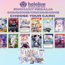 US SELLER: Hololive OCG Enchant Regalia JP (Commons/Uncommons - Pick your Card) picture