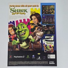 Shrek Super Party Xbox PlayStation 2 PS2 GameCube Authentic Magazine Ad picture