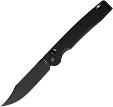 Daggerr Knives Pike Crossbar Lock Blackout FRN Folding 8Cr14MoV Knife PKXBKBW picture