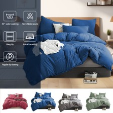 2/3Pc Duvet Cover Set Soft Bedspread Lightweight Comforter Cover Design Coverlet picture