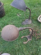 Harvard university wise old owl and hitchings stocker cast iron lamp lot picture