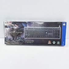 New ELECOM PS4 Wired Keyboard Monster Hunter World TK-MHW01 Black picture