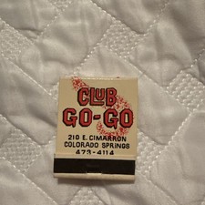 Club Go-Go Matchbook Front Strike Mint Unused Condition Glossy Cover Beautiful picture