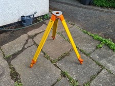Vintage Wild Heerbrugg GST00 Wood and Metal Surveyor's Tripod Swiss Made picture