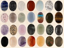 Worry Stones, Healing Crystals for Anxiety Relief, Meditation, Large Selection picture