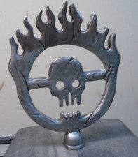mad max fury  hotrod car hood ornament picture