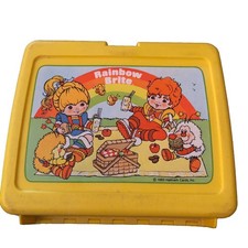 Vintage 1983 Hallmark Rainbow Brite Lunchbox ONLY yellow picture