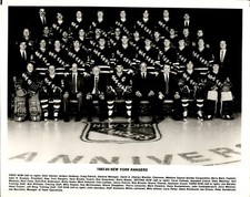 BR46 Rare Orig Photo NEW YORK RANGERS '83 '84 Glen Hanlon Anders Hedberg Hockey picture