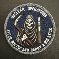 Nuclear Operations, Speak Softly And Carry A Big Stick, Grim Reaper, ICBM Patch picture