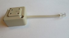 Antique telephone 4 prong plug to modular adapter.  Vintage telephone cord picture
