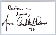 Maria Conchita Alonso Signed Autograph Index Card 1996 Brian Inscription picture