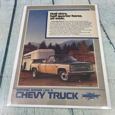 1984 Chevy Big Dooley Truck Vtg Print Ad/Poster Pinup Promo Art Magazine Page picture