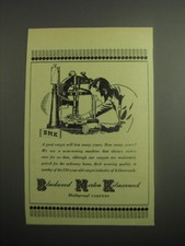 1948 BMK Carpets Ad - A good carpet will last many years picture
