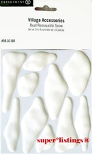 Dept. 56 Real Removable Snow Set of 10 Retired 2003 Heritage 53101 New picture