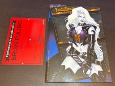 LADY DEATH DRAGON WARS #1 (Coffin) -- Rockstar VARIANT SIGNED -- #18/99 picture