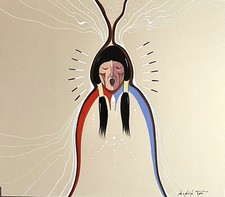 Justin Tso Original Artwork Painting Navajo Native American Singing Man Signed picture