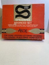 Speedball Advance Set For Pen & Brush Lettering - Vintage 1940s Incomplete Set picture