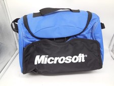 EA6 Vintage Microsoft Lunch Bag / Carrying Case Cold Carry Blue & Black picture