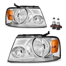 Ford F150 Headlamp Pair 2004-2008 Chrome picture