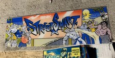 23 3/4-7.5ORIGINAL Street Smart S PLEXI sign marquee ARCADE VIDEO GAME PART If14 picture