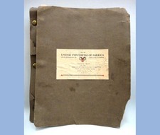 1922 antique UNITED TYPOTHETAE of AMERICA EXECUTIVE CMTEE onion skin copy book picture