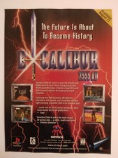 Excalibur 2555 AD Playstation 1 1997 Vintage Print Ad/Poster Art Official Rare picture