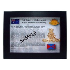7th Battery, 9th Regiment, Royal Australian Artillery - Memento of Service picture
