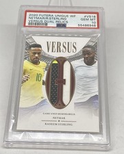 2020 NEYMAR VS STERLING GAME USED JSY 2014 RC /35 PSA 10 GEM POP 1 picture